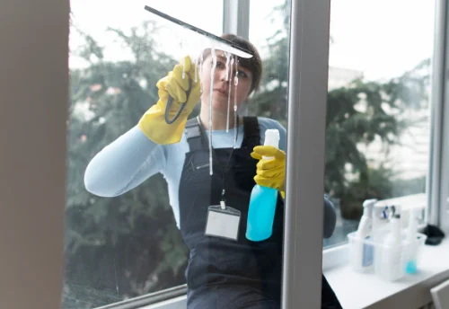 Nettoyage de vitres intérieures et extérieures à la Compôte
